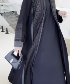 Alternative view of عباية نص كلوش بتدخيلة جاكار فنية-1320