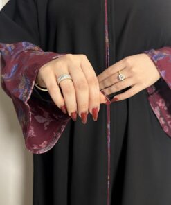 عباية نص كلوش بتدخيلة كشميري-919