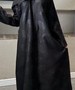 Alternative view of عباية ربع كلوش بقماش جاكار-540