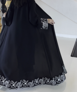 نص كلوش بتدخيلة ورود بيضاء-1380