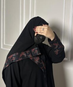 Alternative view of عباية نص كلوش بتدخيلة كشميري بني-984