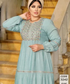 دار الجلابية - عباية كتان مطرزة ايتامين سيناوي