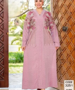 دار الجلابية - عباية كتان مطرز