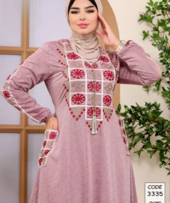 دار الجلابية - عباية كتان مطرزة