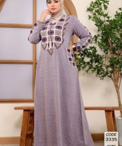 Alternative view of دار الجلابية - عباية كتان مطرزة