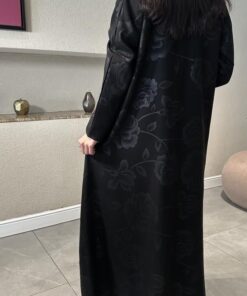 Alternative view of عباية ربع كلوش بقماش جاكار-520